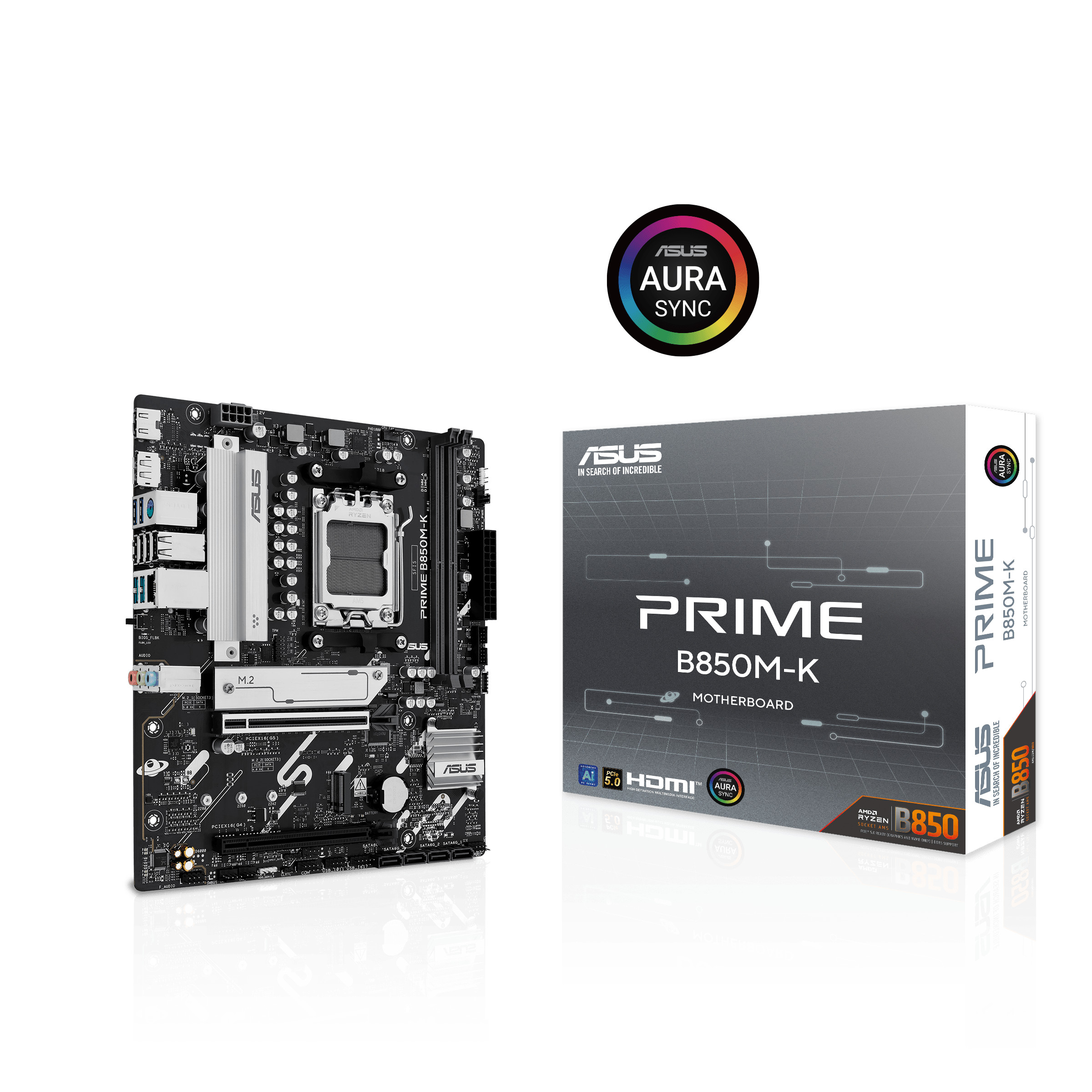 ASUS PRIME B850M-K Micro-ATX Mainboard - Sockel AM5