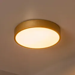 Lucide UNAR LED Deckenleuchte Ø30cm 3-StepDim 2700K Messing modern