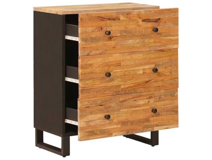 RJPLMFV Kommode aus massivem Mangoholz, Braun, 60 x 33 x 75 cm Elegantes, rechteckiges Möbelstück, geräumige Aufbewahrung, einzigartige natürliche Maserung, warmes braunes Finish