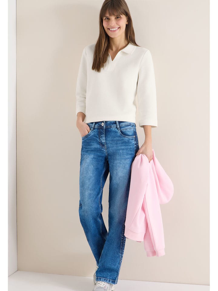 Cecil Poloshirt in Weiß - L