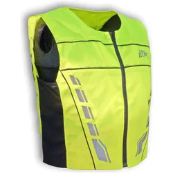 BTR Warnweste Sicherheitsweste Motorrad neon gelb Gr. XXL/3XL