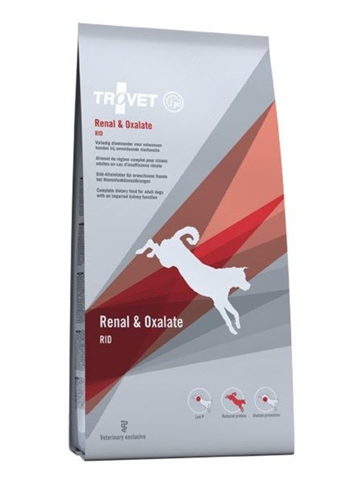 TROVET Renal & Oxalate RID - Trockenfutter für Hunde - 12,5kg