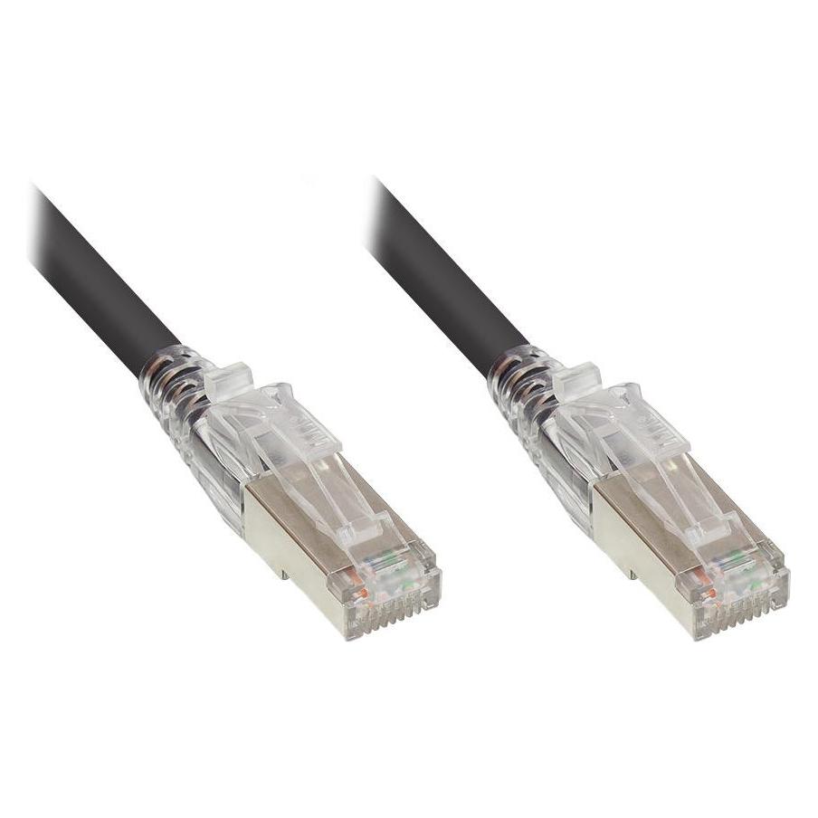 Good Connections RNS Patchkabel mit Rastnasenschutz und Verriegelung, Cat. 6A, S/FTP, PiMF, halogenfrei (LSZH), 500M (S/FTP, CAT6a, 2 m) (8060-HV020S)