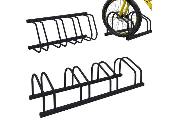 Relaxdays Support vélo au sol et au mur