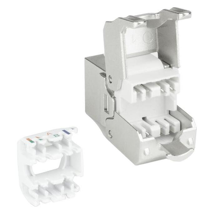 ACT Keystone Jack RJ45 CAT6 Shielded toolless with shutter (TD6025)