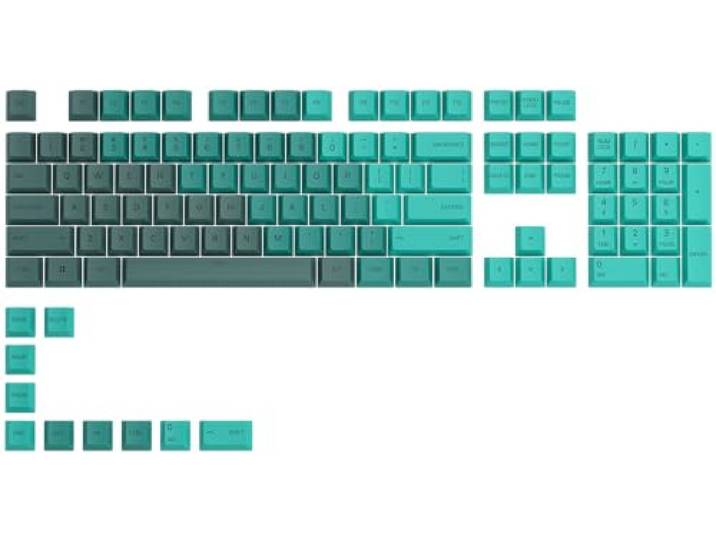 GLORIOUS GPBT Keycaps Rain Forest US Lay-out Toetsen