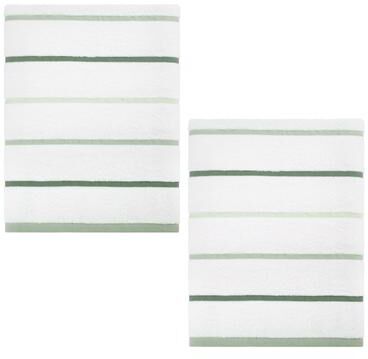 Izod Sandbar Green 2-Pack Bath Towel Set