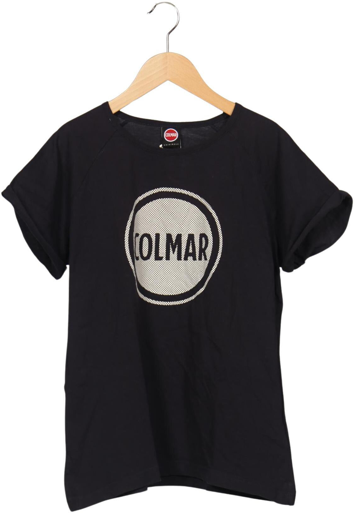 Colmar Damen T-Shirt, Schwarz, Gr. M, Baumwolle - Second Hand