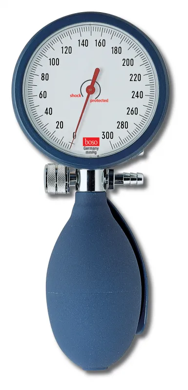 Bosch und Sohn GmbH & Co.KG BOSO Clinicus II S Blutdruckmessgerät, 2 Schlauch, Kinder-Klettenmanschette bunt 041-0-300