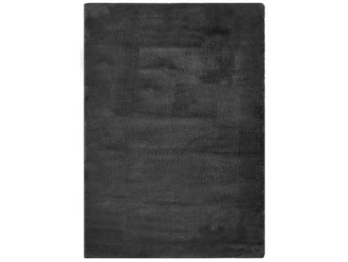 -LUXOR- living Teppich Coste, Schlafzimmerteppich, 120 x 170 cm Anthrazit Kunstfell, Kaninchenfell-Haptik, besonders weicher Hochflor