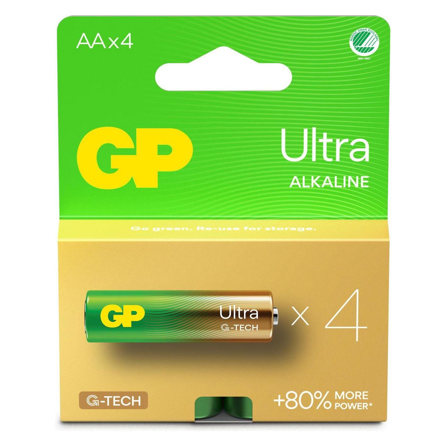 GP Batteries GP 15AU-2U4 A21 LR6 / AA Ultra Battery (4 Stk., AA) (151430)