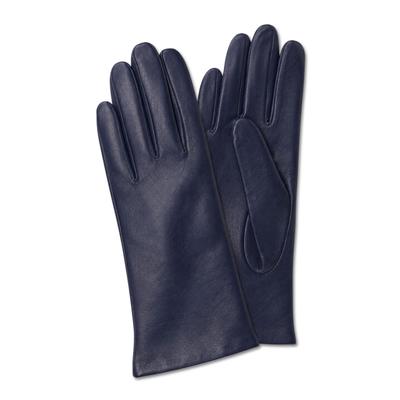 Lederhandschuhe "Leder", Damen, Gr. 8, blau (marine), Leder, COLLEZIONE ALESSANDRO, Handschuhe