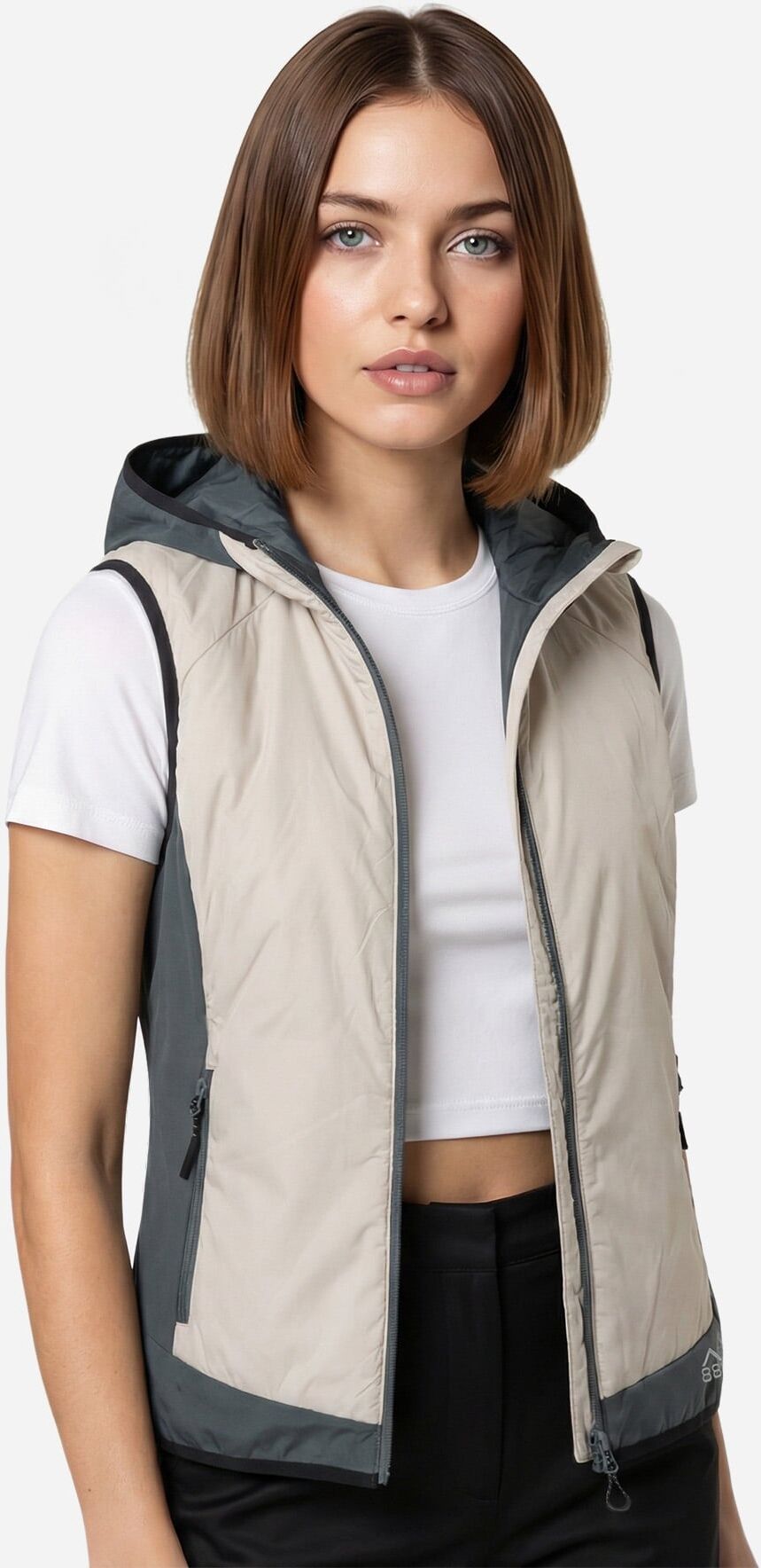 8848 Mountain Hike W - Gilet - Donna - Bianco XL