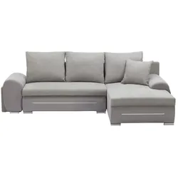 Ecksofa mit LED Beleuchtung Emma ¦ grau ¦ Maße (cm): B: 280 H: 96 T: 184.0