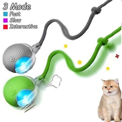 Uplifted Finds Swift Tail Smart Interactive Mouse Ball green And Grey