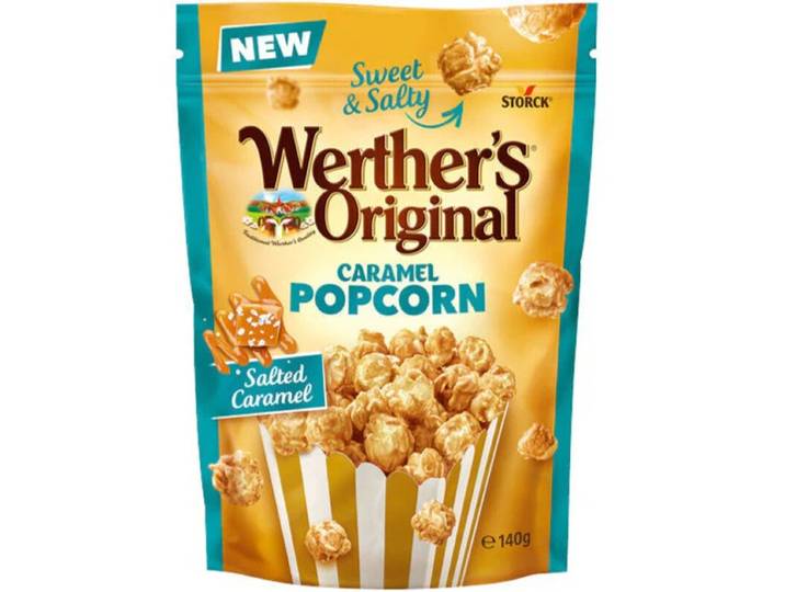 WERTHER'S Original Popcorn au caramel au beurre salé - 140 g