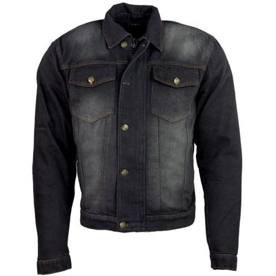 Motorradjacke ROLEFF "Jeans Aramid" Gr. S, schwarz, Jacken, S, Obermaterial: 100% Baumwolle. Innenfutter: 100% Aramid, 6 Taschen