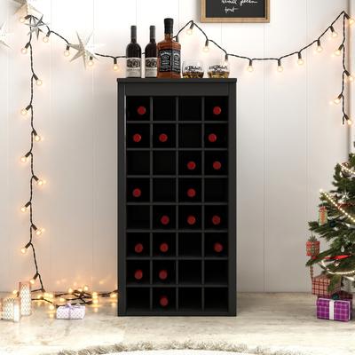 GREATPLANINC Home Bar Cabinet with 32 Bottle Slots