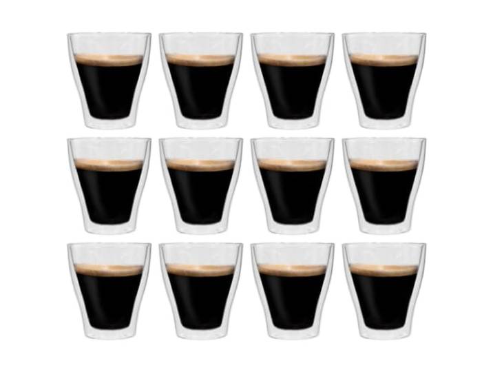 LLEZKBR Home Tools-Doppelwandige Latte Macchiato-Gläser, 12 Stück, 280 ml