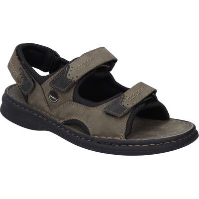 Sandale JOSEF SEIBEL "Franklyn, grau", Herren, Gr. 40, grau (asphalt), Obermaterial: 100% Rindsleder Leather cow., Schuhe Sandale