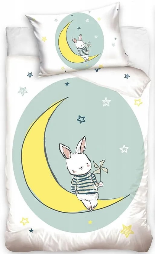Carbotex Baby Dekbedovertrek Maan - 40 x 60 cm