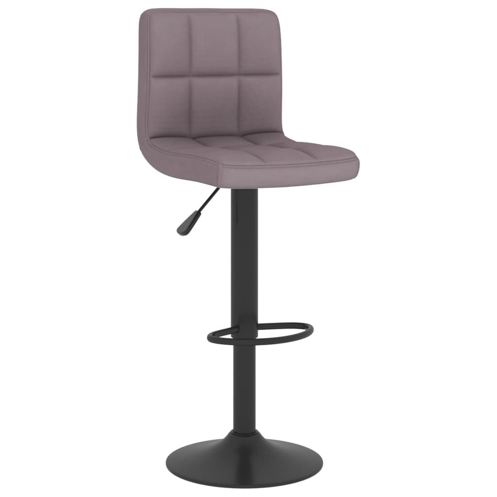 vidaXL Barkruk, taupe, gestoffeerd met metalen frame