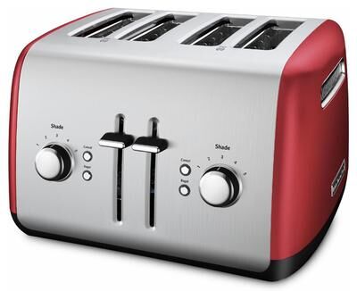 KitchenAid 4-Slice Toaster with Illuminated Buttons in Empire Red