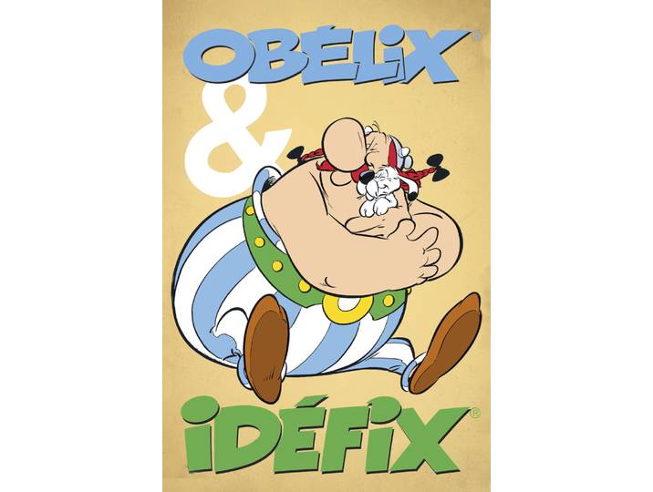 Leinwandbild LUCKYLINDE Obelix und Idefix II , bunt (farbe bild(er): bunt), B:60cm H:90cm T:3cm, Holz, Leinwand, Bilder, Leinwandbild, Canvasbild Wanddeko Bild zum Film Kampf der Häuptlinge