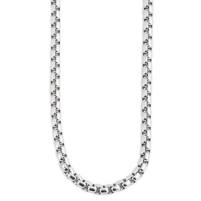 Gliederkette ADELIA´S "Halskette – Venezianerkette aus Edelstahl 60 cm", silber, Halsketten, Damen, 60cm, Edelstahl, Gliederkette, Ein Geschenk, das Freude macht