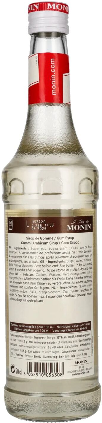 Le Sirop de Monin GUMMI-ARABICUM 0,7l