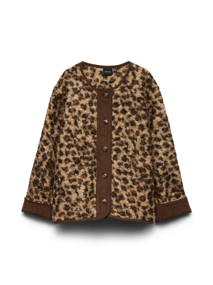Vero Moda Teddyjacke in Hellbraun - M