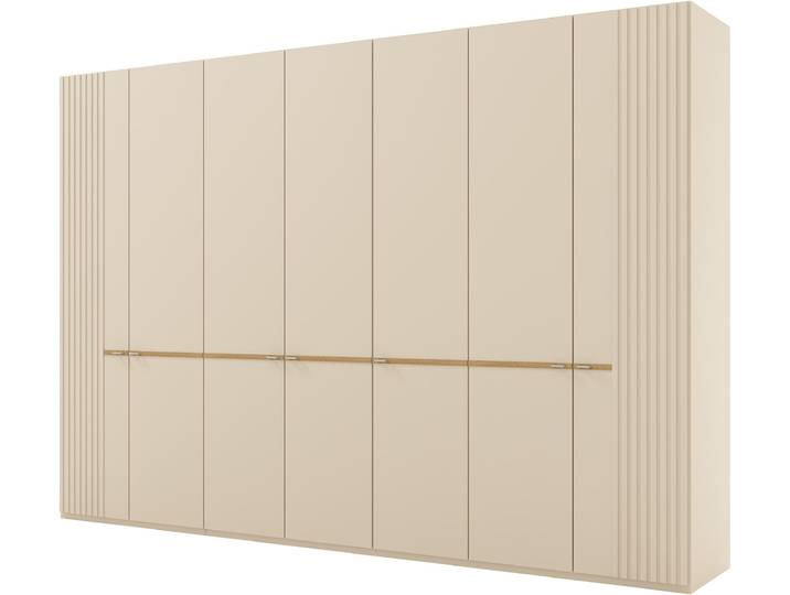 Drehtürenschrank, Beige, 344,2x236x58 cm, Hartfaserplatte, 7 Türen, Modern, Musterring