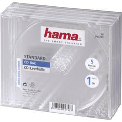 Hama CD Hülle 00044748 1 CD/DVD/Blu-Ray Transparent 5 St.