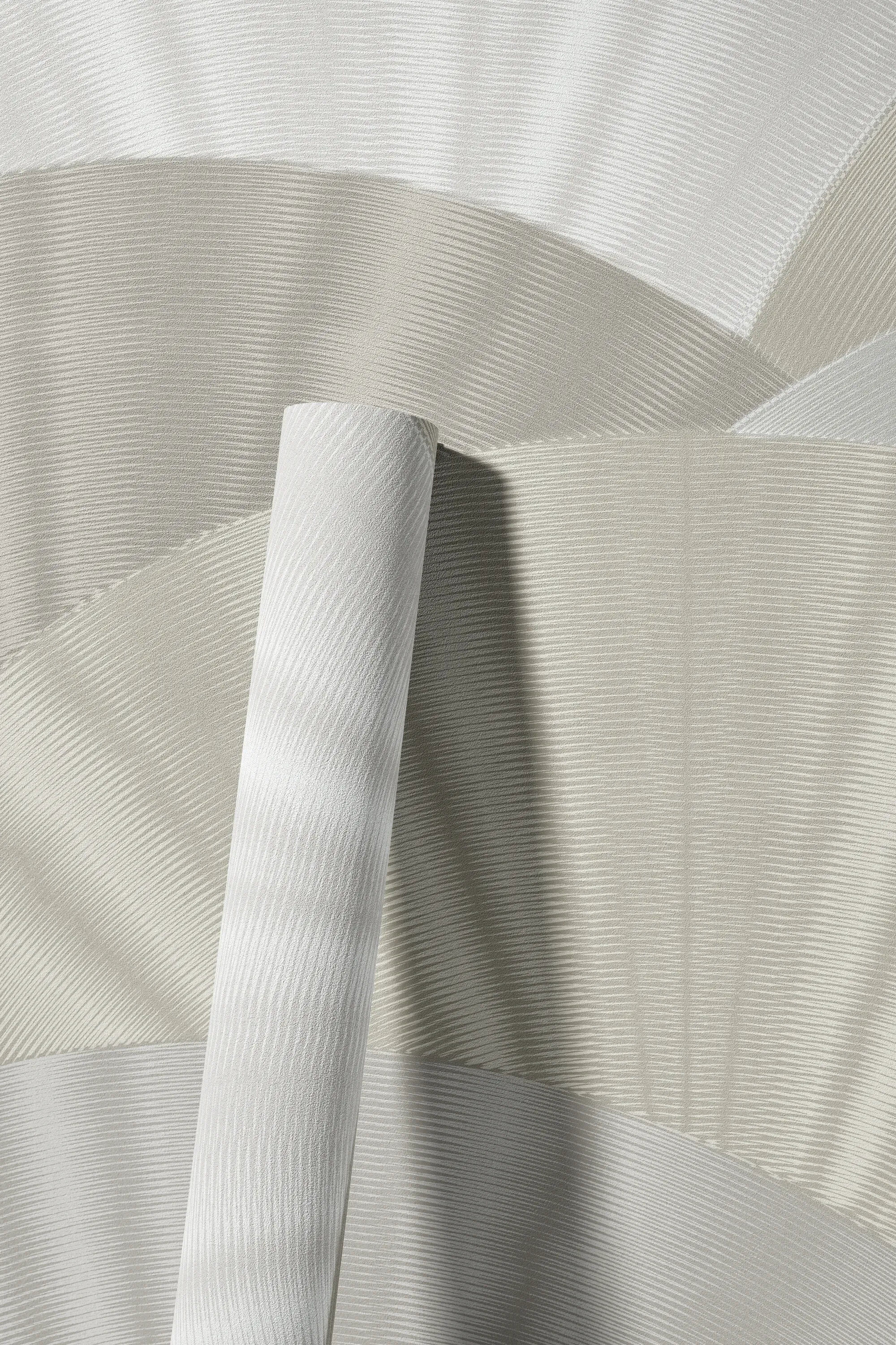 Vliestapete LIVING WALLS "LIMITED – Art-Déco Fächer Fototapete", beige (creme), B:1,59m H:0m L:2,8m, Vlies, Tapeten, Geometrisches Fächermuster mit plastischer 3D-Wirkung