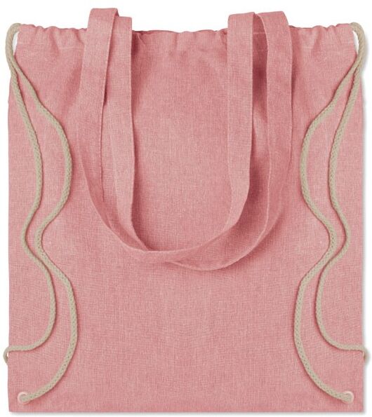 Sac en coton recyclé personnalisable MOIRA DUO rouge
