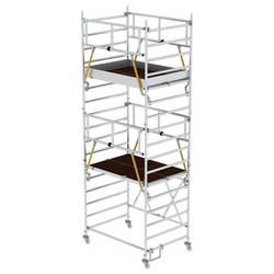 MUNK Günzburger Steigtechnik 115234 Aluminium Klappgerüst Arbeitshöhe (max.): 6.04 cm