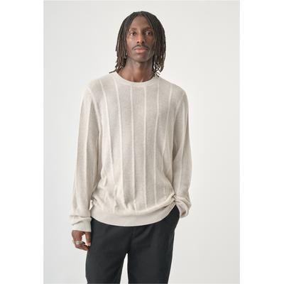 Strickpullover CLEPTOMANICX, Herren, Gr. XL, beige, 100% Polyamid, unifarben, normal, Rundhals, Pullover Strickpullover, im klassischen Design