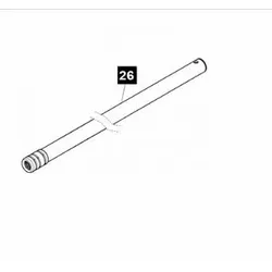 26.Sommer Schubrohr 653,5mm, Twist 350