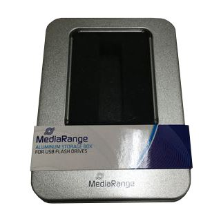 MediaRange Aluminium-Box Aufbewahrung von USB Sticks silber BOX902
