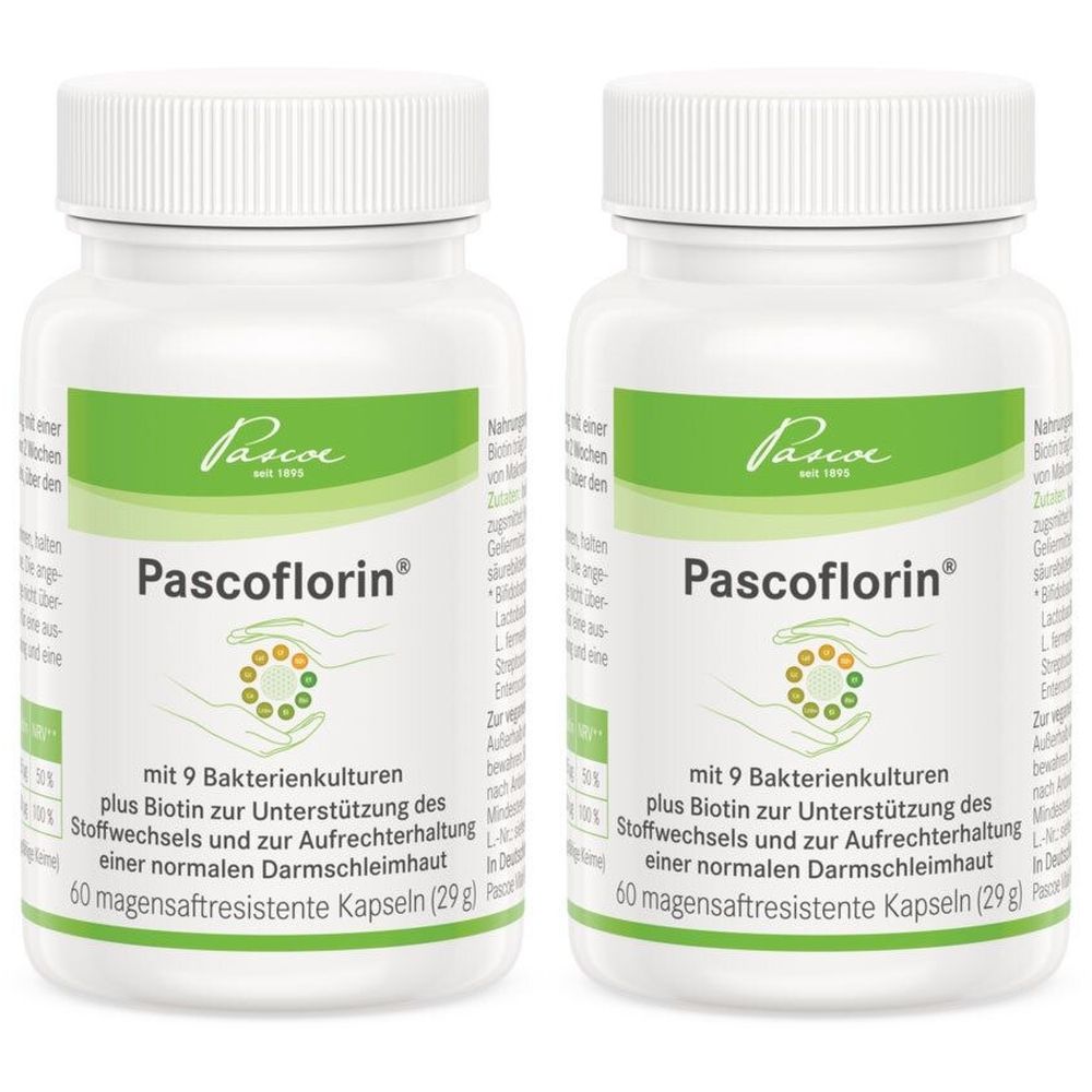 Pascoflorin magensaftresistente Kapseln 2x 2x60 St magensaftresistent