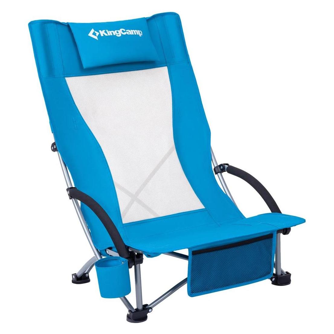 Kingcamp Blauer niedriger klappbarer Camping-Angelstuhl (MAS-KC3841-blue)