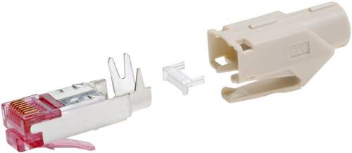 Hirose Electronic TM21P-88P(05) RJ45 Steckverbinder CAT 6 Hirose TM21 222-2862-9-05 Stecker, gerade Pole: 8P8C Rot 1St.