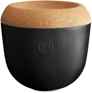Emile Henry Black Truffle Garlic Pot