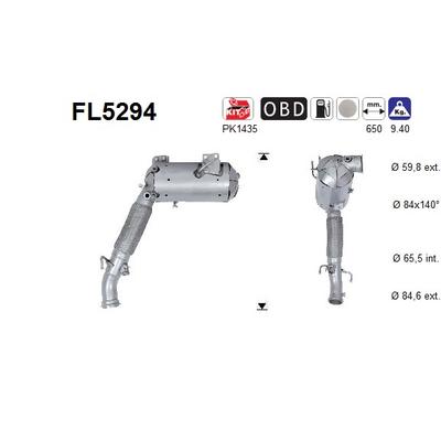 AS Ruß-/Partikelfilter, Abgasanlage Abganlage FL5294 für MINI