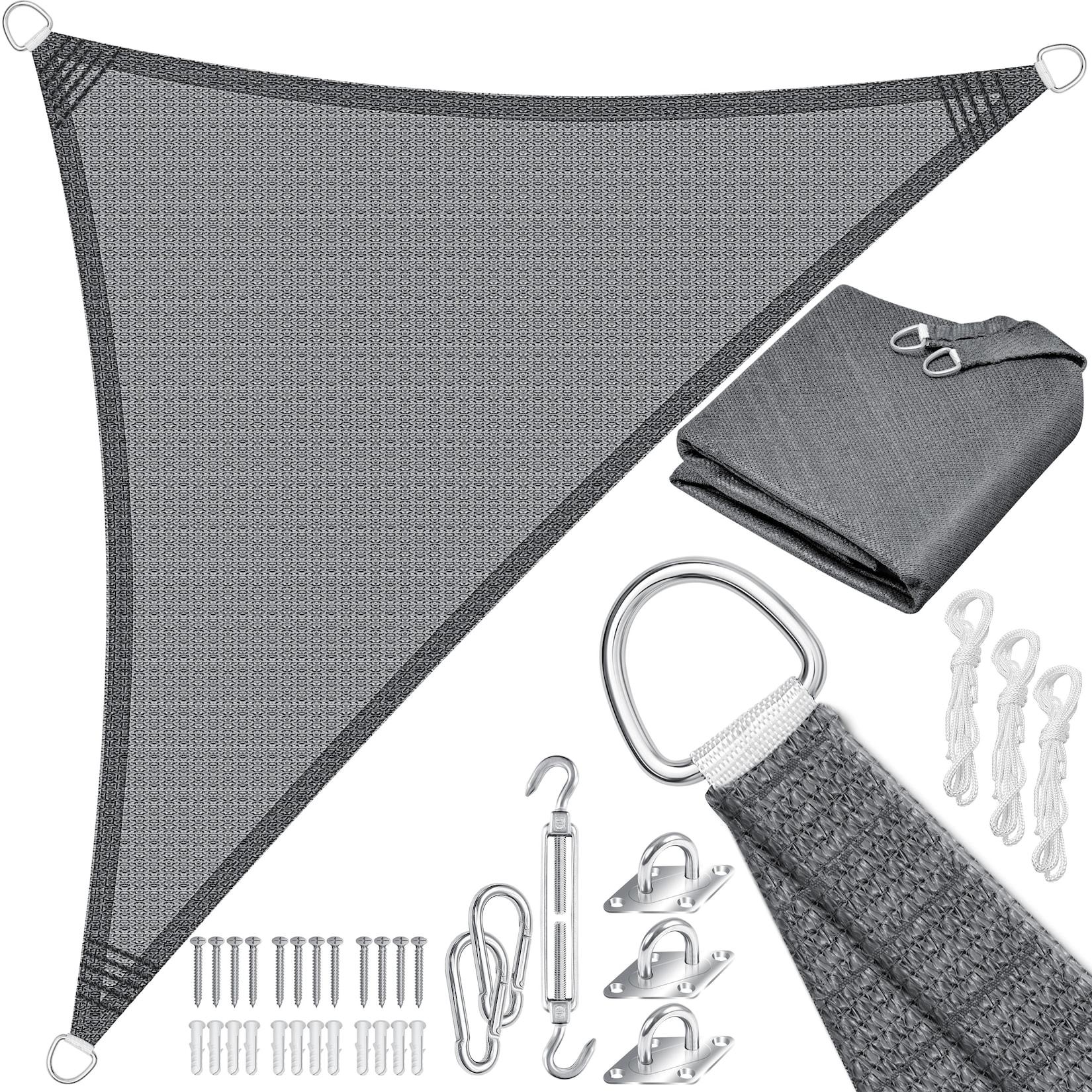 KESSER® Sonnensegel Sonnenschutz Windschutz HDPE Gewebe wasserabweisend & windabweisend 5-Fach quer vernäht robust & stabil Schattenspender Garten Balkon Terrasse