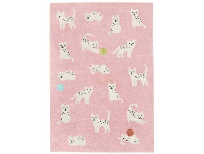 RugVista Lo Friends Kinderteppich, 160 x 230 cm, Rosa/Multi Moderne, Kinder, Rechteckig, Niedriger Stapel, Nur Handwäsche, Oeko-Tex 100, Ohne gefährliche Chemikalien, Kinderzimmer