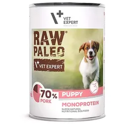RAW PALEO Nassfutter für Welpen mit Schweinefleisch 400g