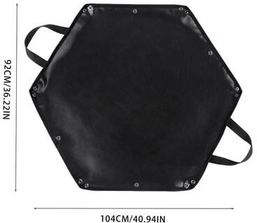 Smart Shopping Spot Hexagonal Fire Pit Mat Heat Resistant Foldable Camping Fireproof Pad l