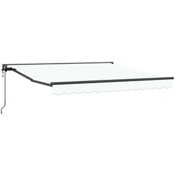 vidaXL Markisenrahmen Weiß 300 x 250 cm Polyester mit PU-Beschichtung