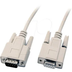 AK 2303 EFB - D-SUB Verlängerung, 1:1, 9-pol., Stecker/Buchse, 3m